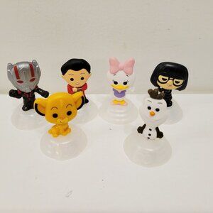 Disney & Marvel Character Mini Figurines Set Of 6